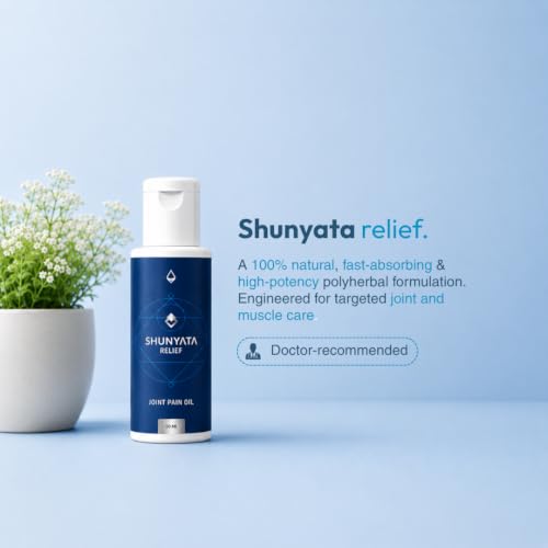 Image of Savikalpa Shunyata Pain Relief Oil 50ml | Daily Massage Oil for Joint, Knee, Back, Sciatica & Arthritis Pain | Made with Arnica, Sesame, Ginger, Lemongrass & 10 Essential Oils | Natural Support for Stiffness & Soreness
