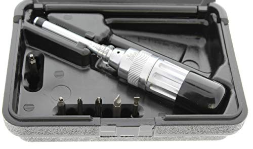 Ideal Electrical 35-936 Torque Screwdriver Kit [7 Pieces] – 0 To 36 Lb. Adjustable Torque Screw Driver W/ Phillips, Flat, Square Bits. Driver Bit Set #TOP3