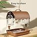 Ruvoo Bird Cage Birdcage Bird Carrier Backpack with Perch, Transparent Travel Bird Cage Bag with Shade Cover Visible Window for Parrots Budgie Bird Cages (Color : Brown)