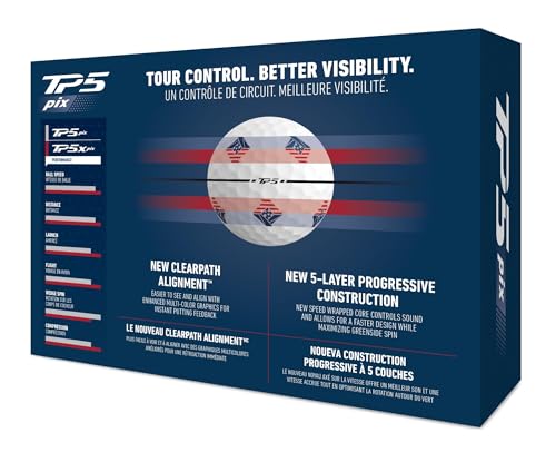 TaylorMade Golf 2024 TP5 PIX3.0 USA Dozen Balls