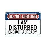 Letrero Metálico Divertido No Molestar Cartel De Metal Personalizado Cartel De Hojalata Para taller Cafetería S