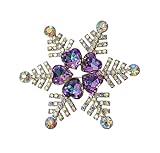 GFM Les broches de Noël de haute qualité en plusieurs couleurs et designs sont fabriquées en alliage de haute qualité et strass en cristal étincelant.