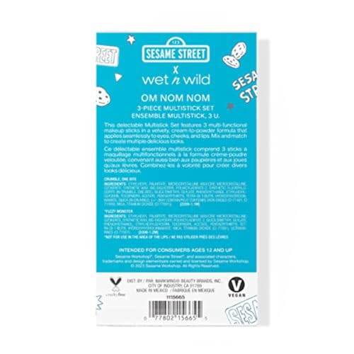 wet n wild Coleção Vila Sésamo Om Nom Kit Multi-Stick