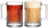 NORDIC SCHILLER Premium Kaffeegläser mit Henkel 2er Set 315ml 100% BLEI...