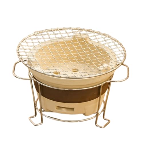 卓上しちりん大型/小型 火を囲んでお茶を炊いたり 炭火を焼いたり 2〜5人用バーベキュー 卓上コンロ 珪藻土 小型家庭用 丸型 焼き肉 焼き鳥器 焼き魚 お茶を淹れる 屋外