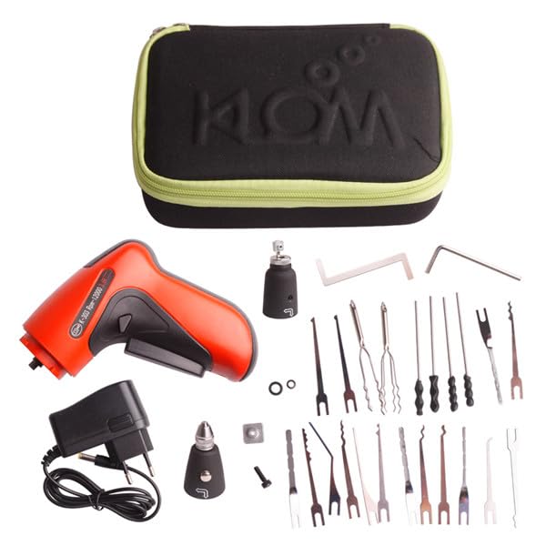 KSEC KLOM Electric Pick Gun with Carry Case & Tools