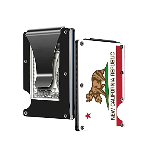 New California Republic Aluminum Stainless Steel Money Clip Mens Wallet and Credit Card Holder - Gift for Birthdays, Christmas, Fallout Fans2