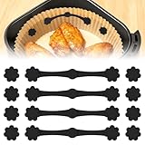 Magnete für Airfryer Backpapier 12 Stück Airfryer Magnete für Backpapier Magnet Heißluftfritteuse Silikon zum Festen Fixieren von Backpapier
