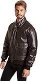 Men Air Force A2 Leather Flight Bomber Jacket Genuine Leather jacket for Men's Aviator Leather Bomber Jacket
