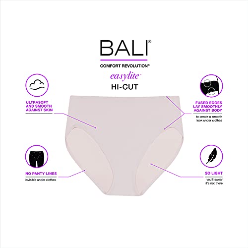 Bali DFEL62 Women'S Comfort Revolution Easylite Hi-Cut Panty, Classic Animal Print thumb #3