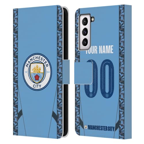 Coque Samsung S21 5G Man City étui portefeuille cuir