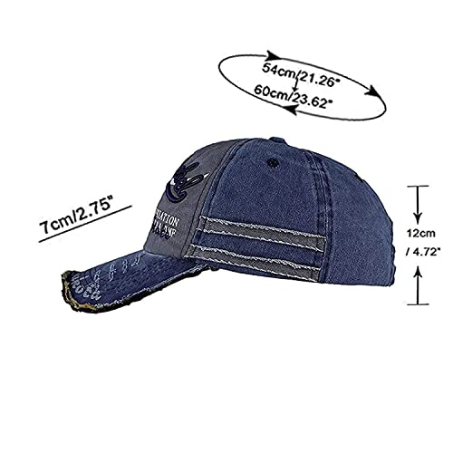 Image of Handcuffs Denim Stylish Cap for Men Women | Baseball Cap Adjustable Free Size | Sports Caps for Men & Women | Casual Gym Running Cricket Cap | Unisex Adult Summer Hat