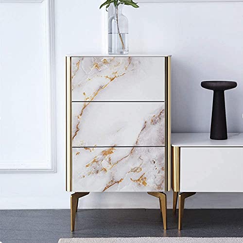 AVISK Marble Contact Paper White Wallpaper Thickened Marble Matte Contact Paper Bathroom countertop Decorative Paper Waterproof Removable countertop Bathroom Contact Paper(15.7" x 78.7")