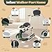 Baby Walker, 4-in-1 Baby Walker with Wheels Portable, Foldable Infant Toddler Walker for Boys Girls 6-18 Month,Removable Footrest,Car Steering Wheel & Music, Adjustable Push Walker Green