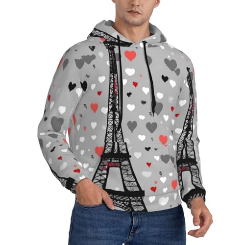 Sweat à capuche furet homme vêtement toutes saisons noir L