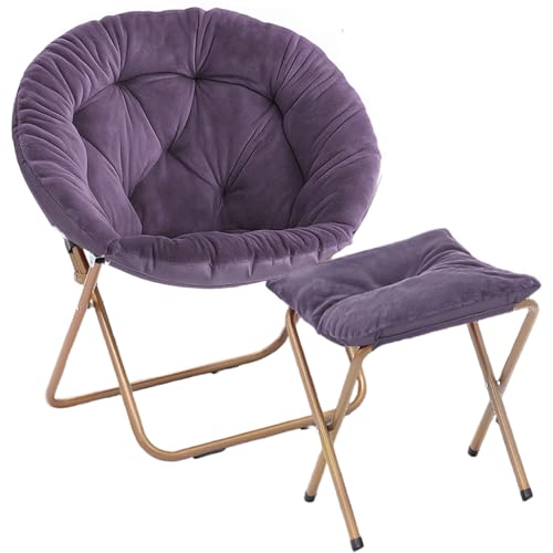 Magshion Saucer Chair with Ottoman