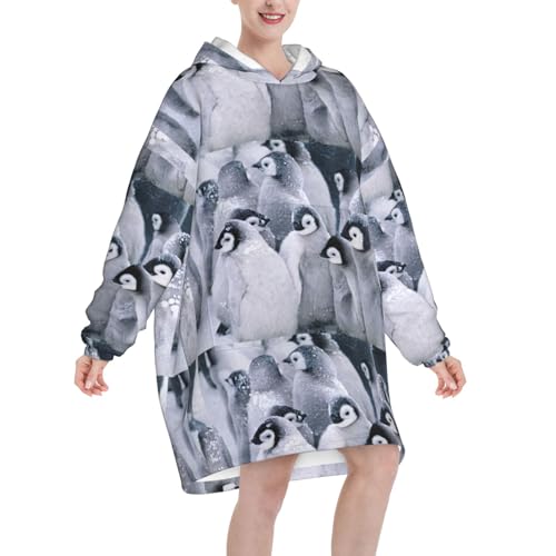 Sweat à capuche couverture contre le froid avec poches