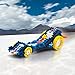PLUS PLUS - GO! Desert Dragster - 275 Pieces - Model Vehicle Building Stem/Steam Toy, Interlocking Mini Puzzle Blocks for Kids