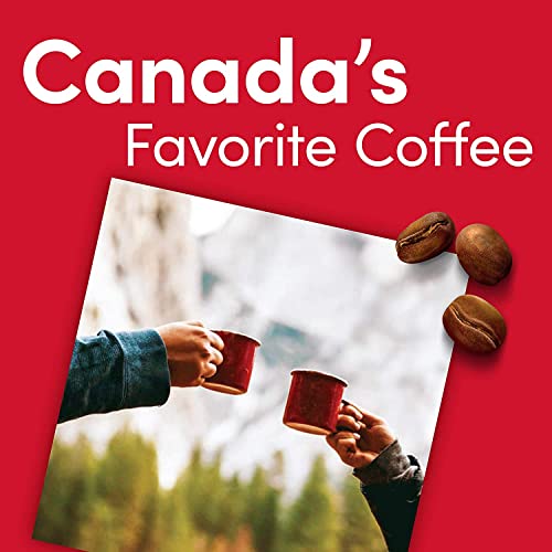 Tim Hortons Dark Roast, Rich Ground Coffee, Perfectly Balanced, Always Smooth, Made With 100% Arabica Beans, 72 Ounce, 12 Oz (Pack Of 6), Red #TOP6