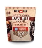 Boss Dog Complete & Balanced Freeze Dried Raw Diet for Dogs, Beef Recipe, 12 oz Bag