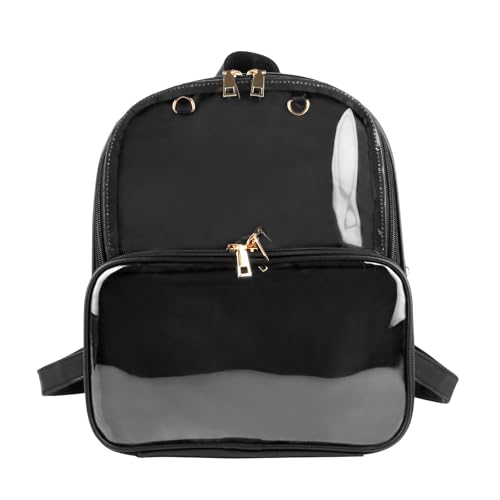 Ita Bag sac à dos fille en cuir Kawaii avec fenêtre transparente pour badges
