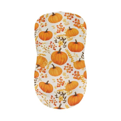 Image of Thanksgiving Pumpkin Bar Stool Covers with Backs Non-Slip Square Barstool Covers Slipcovers Waterproof Bar Chair Cover for Low Short Back Chair Set of 2 Fall Decor