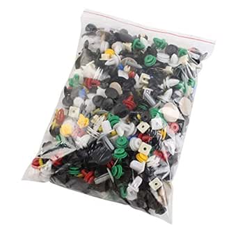 MOTOALL Mixed Auto Car Nylon Bumper Fender Trim Panel Shield Engine Cover Retainer Fastener Rivet Push Clips for Chrysler GM Ford Toyota Lexus Honda Acura Dodge Jeep - 500pcs