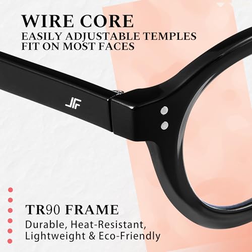 Image of Blue Light Blocking Glasses for Women Men, Square Thick Frame Anti Eyestrain & UV Glare JF6218