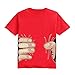 Produktbild XXYsm Tshirt Jungen Lustig Kurzarm Sommer Finger Drucken Oberteile Top Kleinkind Kinder Kleidung
