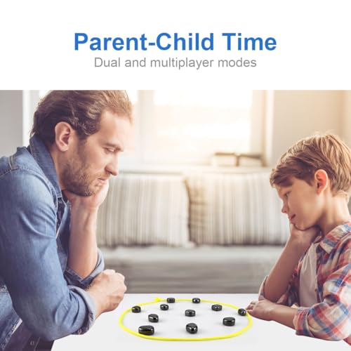 Fasigo MAGNETIC CHESS GAME Chess Game With Stones, Magnetic Chess Game With Rocks, Magnet Game With String, Magnet Chess Game, Puzzle Strategy Games For Kids And Adults thumb #2