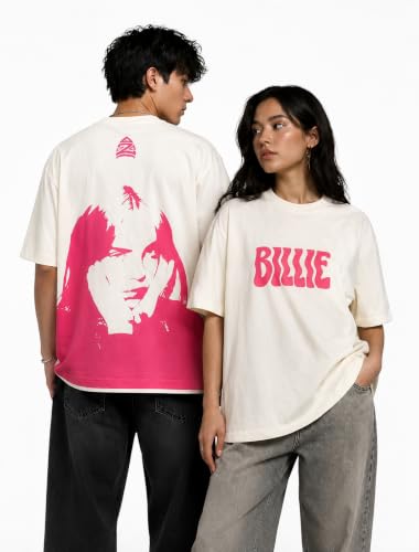 Image of Anime Printed Oversized Cotton Casual Round Neck T-Shirt for Men and Boys | Sharp, Eren yeagear & Mikasa akerman Japanese Streetwear Aesthetics