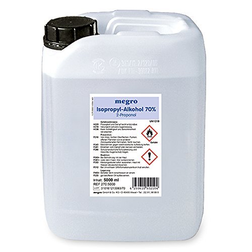 Alcohol isopropílico 70% 5 L. by megro / ratiomed