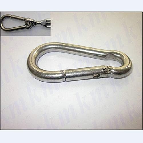 100PCS/LOT M5X50MM Small Stainless Steel Spring Snap Hooks