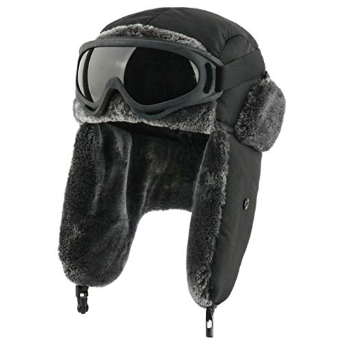 Chapka Homme Armée Militaire Ushanka Chapeaux de Bombardier d'Hiver