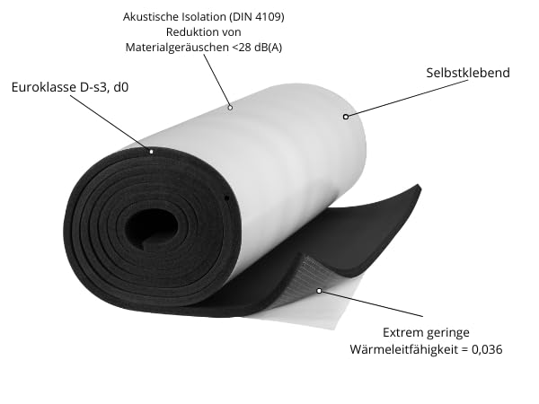 NBR ADH • Zelfklevende isolatie in synthetisch rubber op rol - Luchtverwarming Specialist