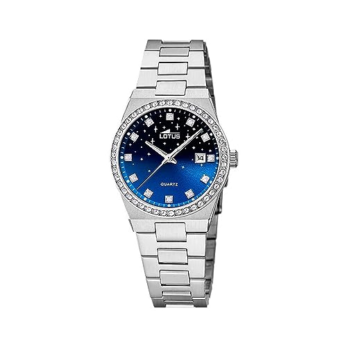 Montre femme analogique Lotus avec calendrier pour lire l'heure facilement