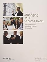 Managing Your Search Project - Plan Your Search, Measure Progress, Get Results. B002A5XZL4 Book Cover