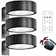 KBIBCK 2 Stück Bildbeleuchtung Kabellos, Akku Wandleuchte Innen Bild Licht Mit Fernbedienung, Picture Lights for Wall with 3 Color Temps, (Neger)