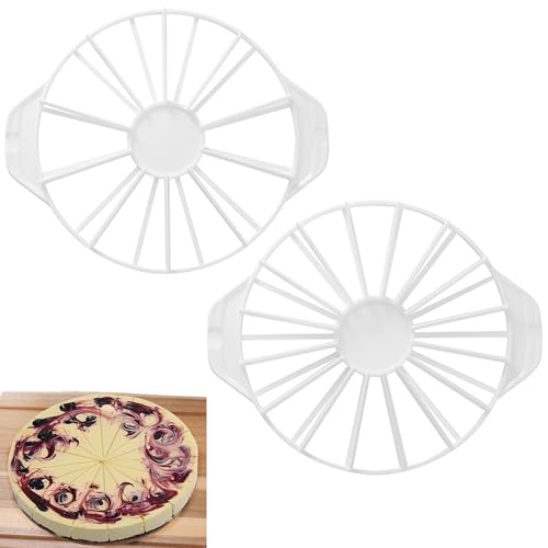 2 Stücke Tortenteiler 10/12/14/16 Gleichen, Rund Tortenschneider Verstellbarer Kuchenteiler Wiederverwendbare Torteneinteiler für Schneiden Ortenstücken Küche Kuchen Gadget (Weiß) 2 Stücke Tortenteiler 10/12/14/16 Gleichen, Rund Tortenschneider Verstellbarer Kuchenteiler Wiederverwendbare Torteneinteiler für Schneiden Ortenstücken Küche Kuchen Gadget (Weiß)