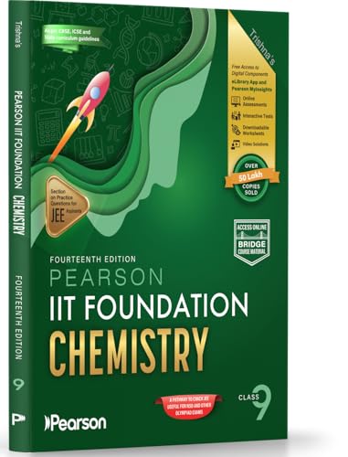 Image of Pearson IIT Foundation' 26 Class 9 Physics Chemistry Mathematics |For JEE, NTSE & Olympiad Exams| Includes JEE Practice Questions|Free acess to Online Assessments, Video Solutions & Interactive Tests
