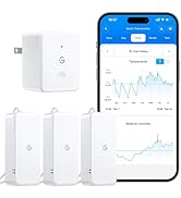 GoveeLife WiFi Hygrometer Thermometer 3 Pack, Smart Humidity Temperature Sensor with App Notifica...