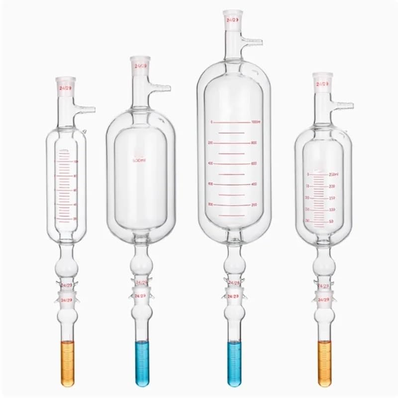 Resistant Double-Layer Jacket Vacuum Evaporator - 250/500/1000ml Glass Evaporator with Scale(1000ml)