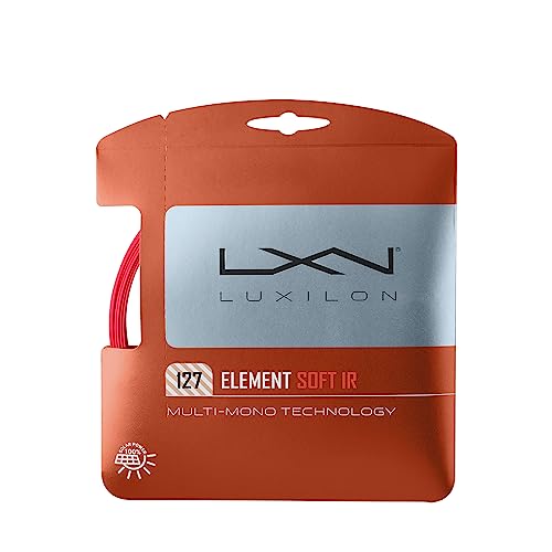 Luxilon Element IR Soft 127 Tennis String - Set, Red