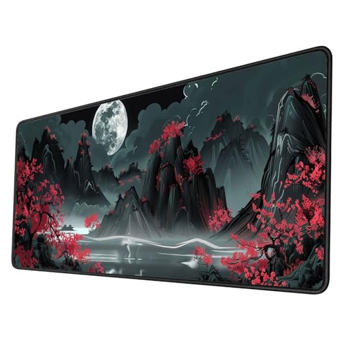 Tapis souris gris rouge tapis de souris gaming accessoire avec base