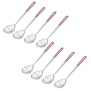 8 stuks roestvrij staal vergiet zeef fondue zeef keuken gereedschap roestvrij staal hete pot vergiet roestvrij staal…