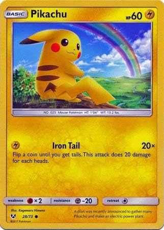 Pokemon - Pikachu - 28/73 - Common - Sun & Moon: Shining Legends