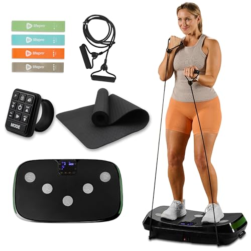 Lifepro Rumblex 4D Vibration Plate Exercise Machine with Triple Motor Oscillation, Linear, and...