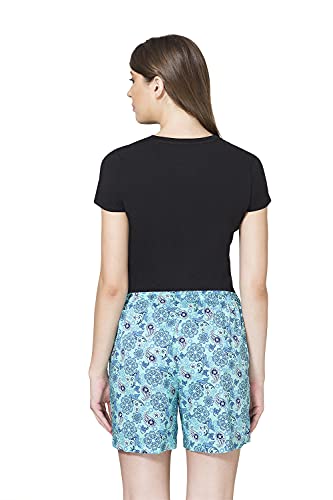 Image of Van Heusen Women's Cotton Lounge Shorts | Lightweight | Breathable Cotton | Relaxed fit | Printed | Comfortable Everyday Wear | Style 55501|Available in Pack of 1 & 2