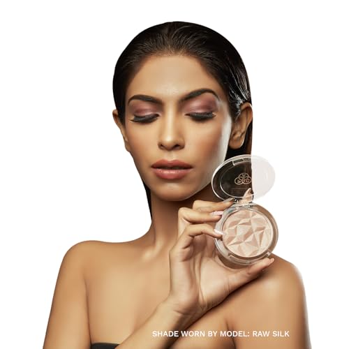 Image of PAC Killer Glow Powder Highlighter Raw Silk | Micro Pearls | Champagne Gold Luminous HD Shine