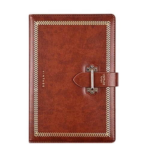 Carnet rétro à boutons pont protégeant vos notes de la transparence